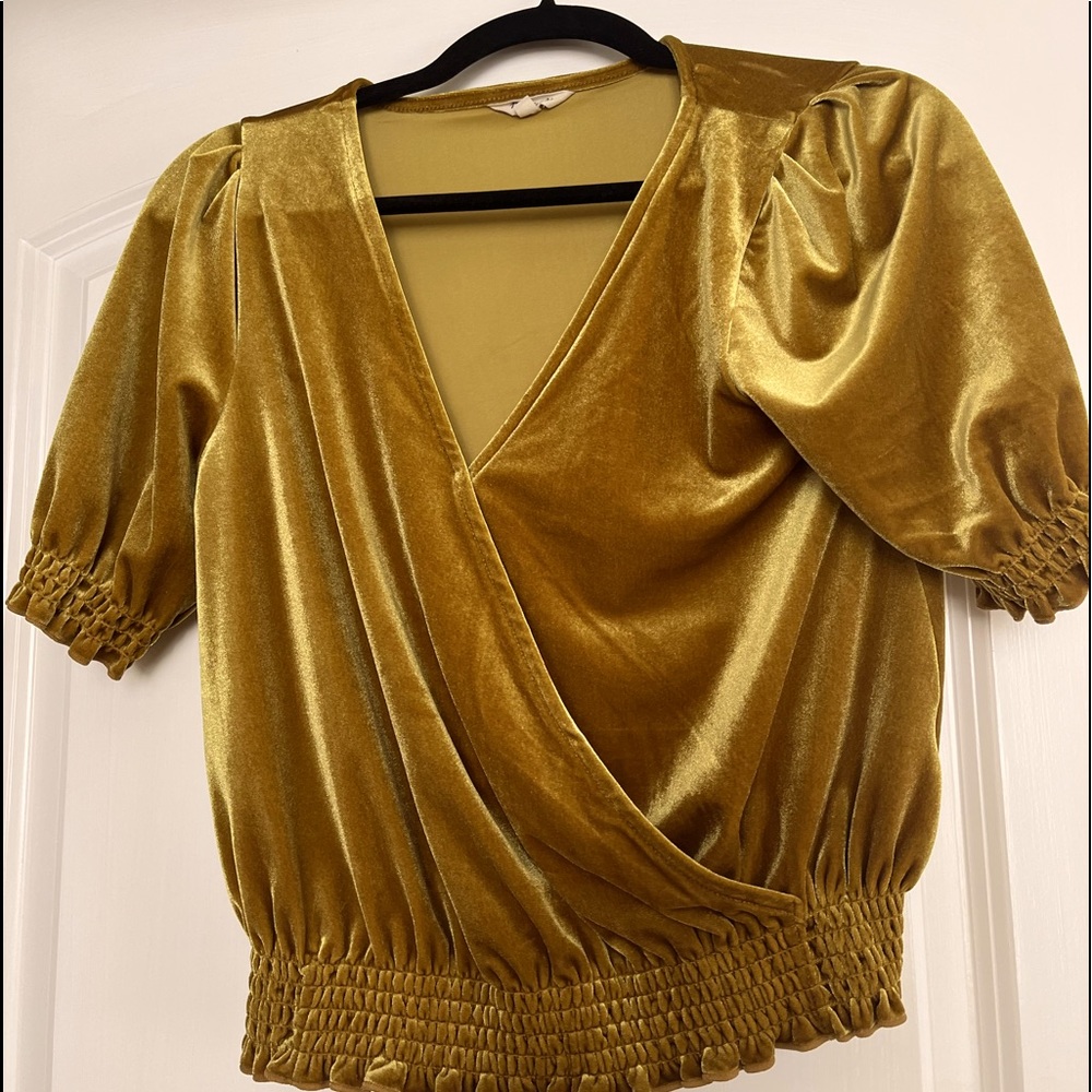 MADEWELL VINTAGE VELVET TOP